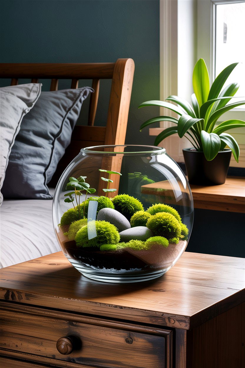 Moss terrarium - 30 bedroom terrariums
