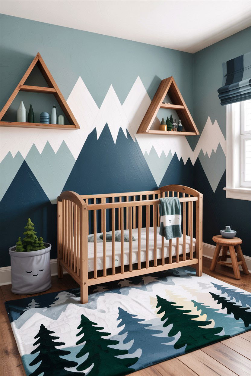 Mountain Baby Room - 30 baby bedroom ideas
