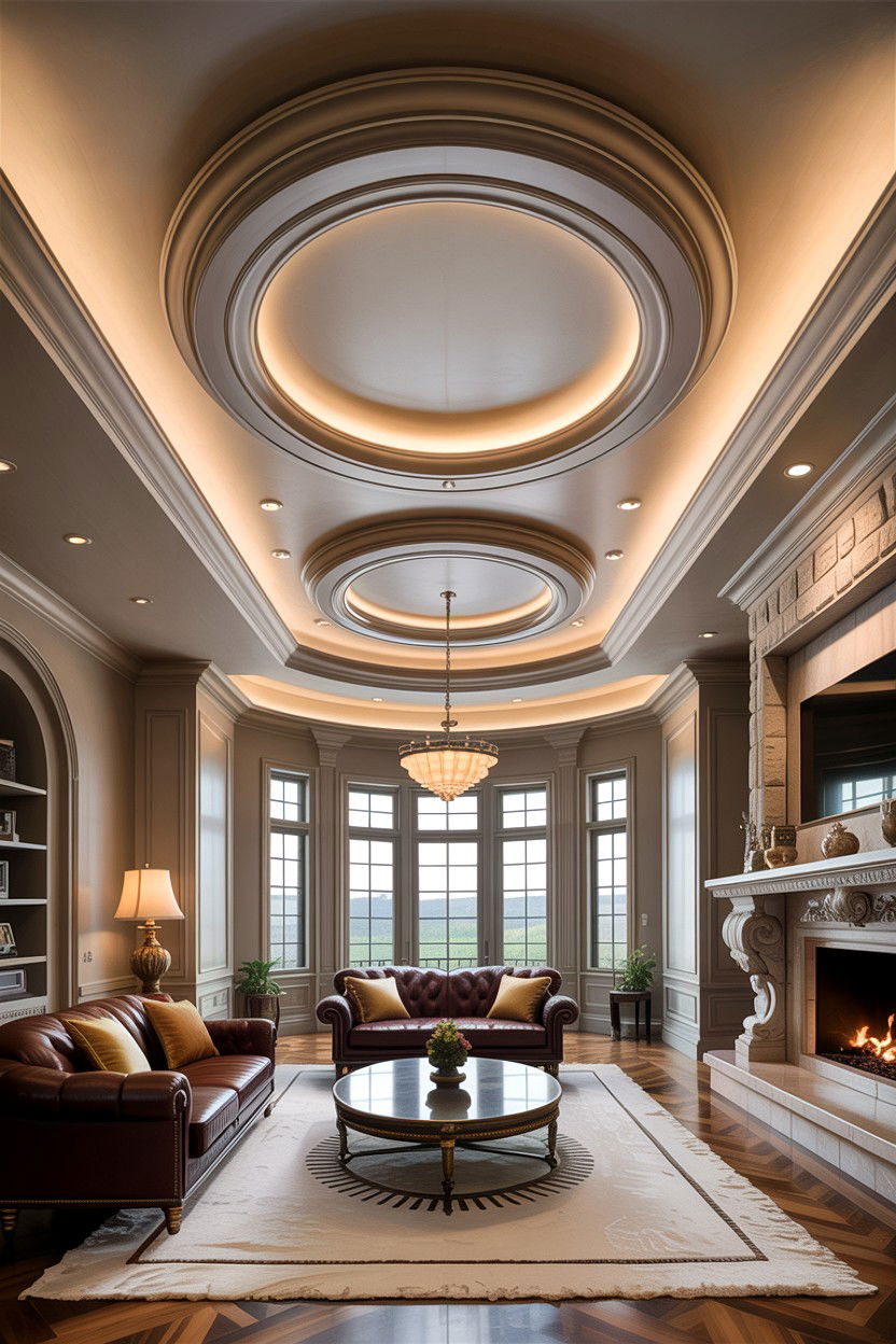 Multi Level Cove Ceiling - 30 living room cove ceiling ideas