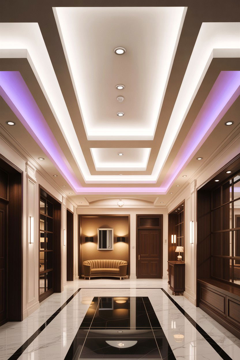 Multi level false ceiling hall - 30 living room false ceiling designs