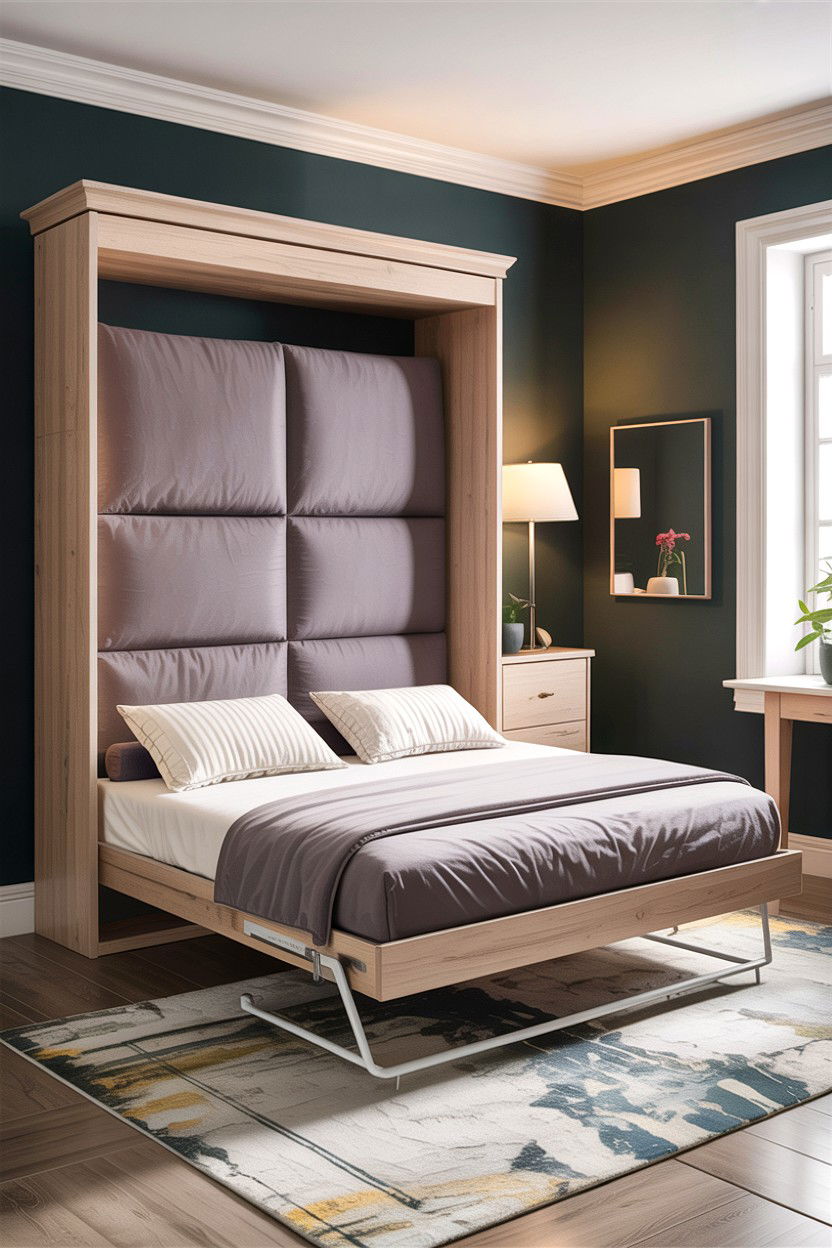 Murphy Bed With Desk - 30 bedroom compact furniture ideas