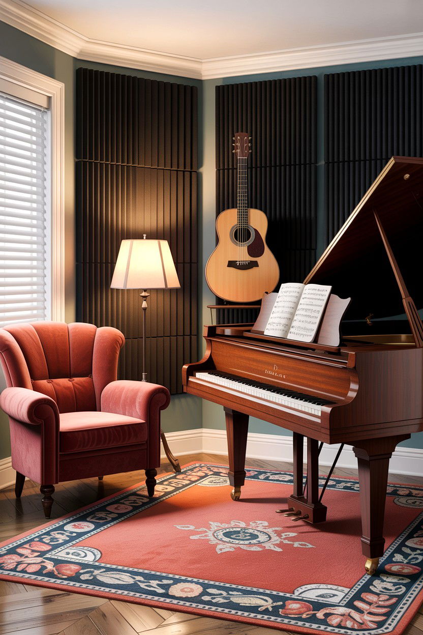 Music Room Space - 30 bedroom conversion ideas