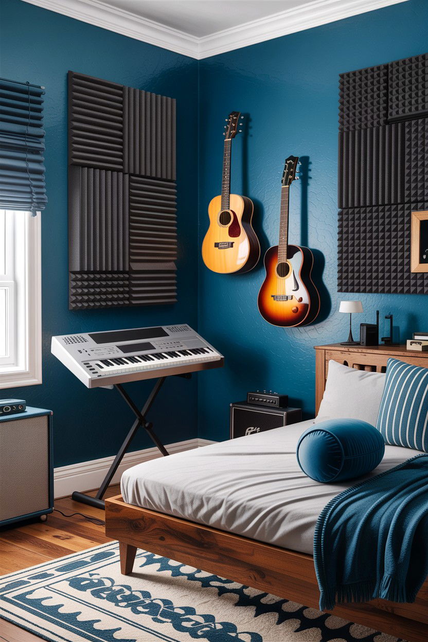 Music Themed Bedroom - 30 boys bedroom ideas
