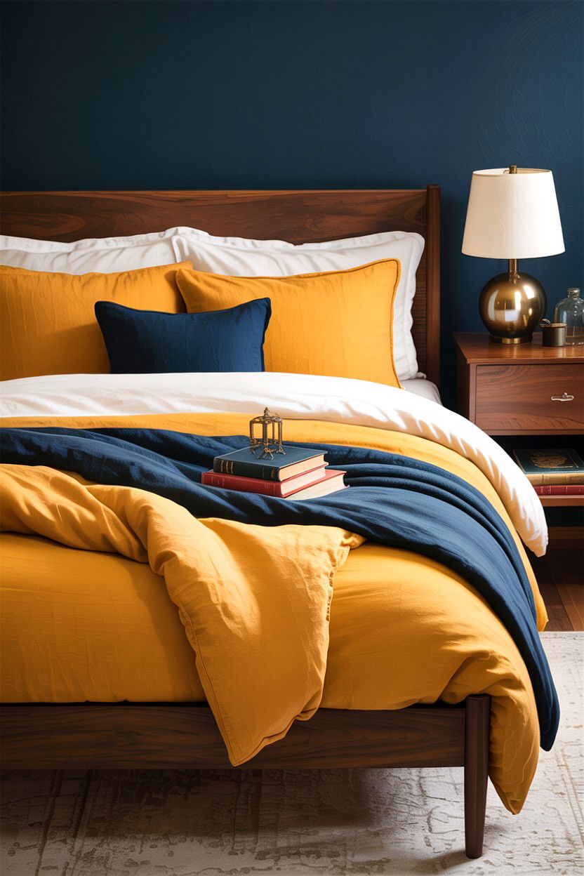 Mustard yellow bedding set - 30 bedroom bedding sets