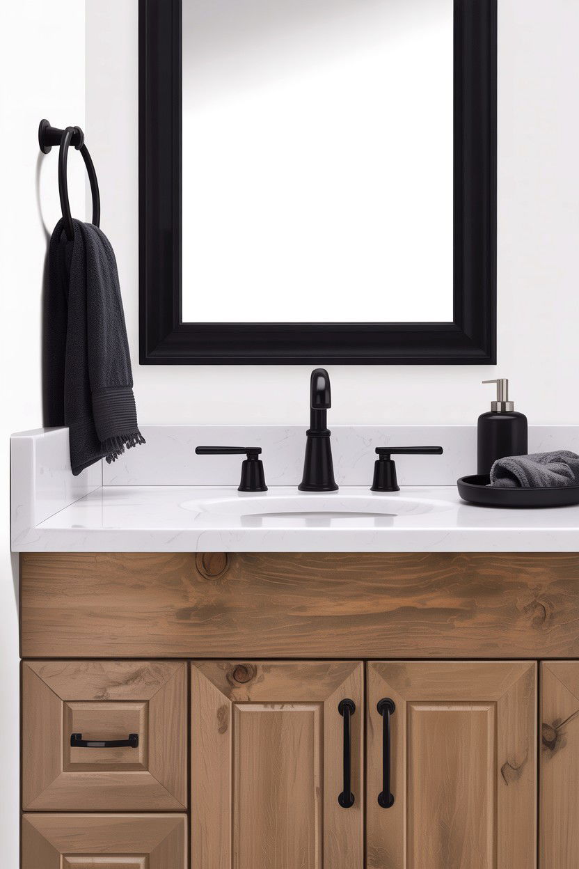 Narrow Bathroom Black Hardware - 30 galley bathroom ideas