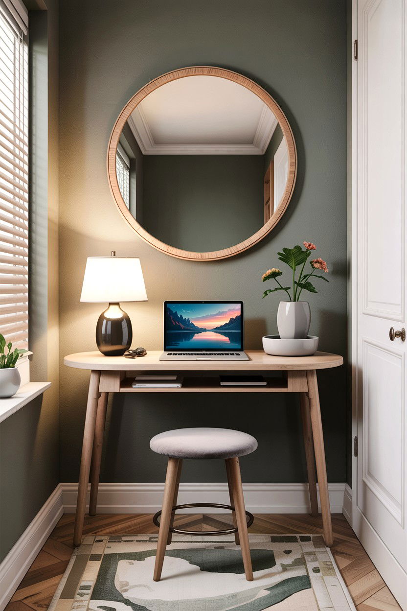 Narrow Desk - 30 bedroom study desk ideas