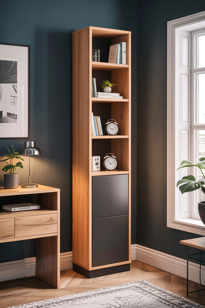 Narrow Vertical Shelf Divider - 30 bedroom shelf dividers