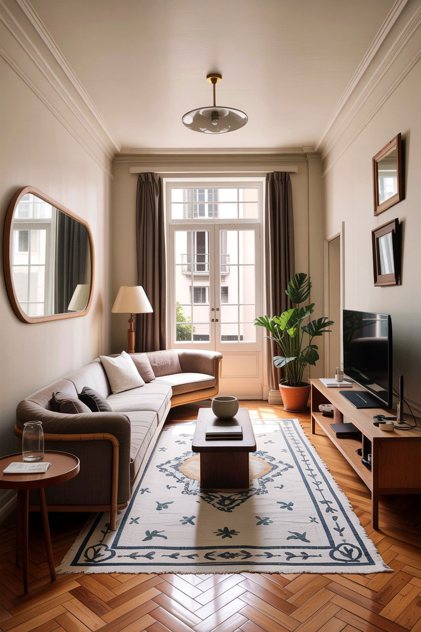 Narrow living room layout - 30 apartment living room ideas