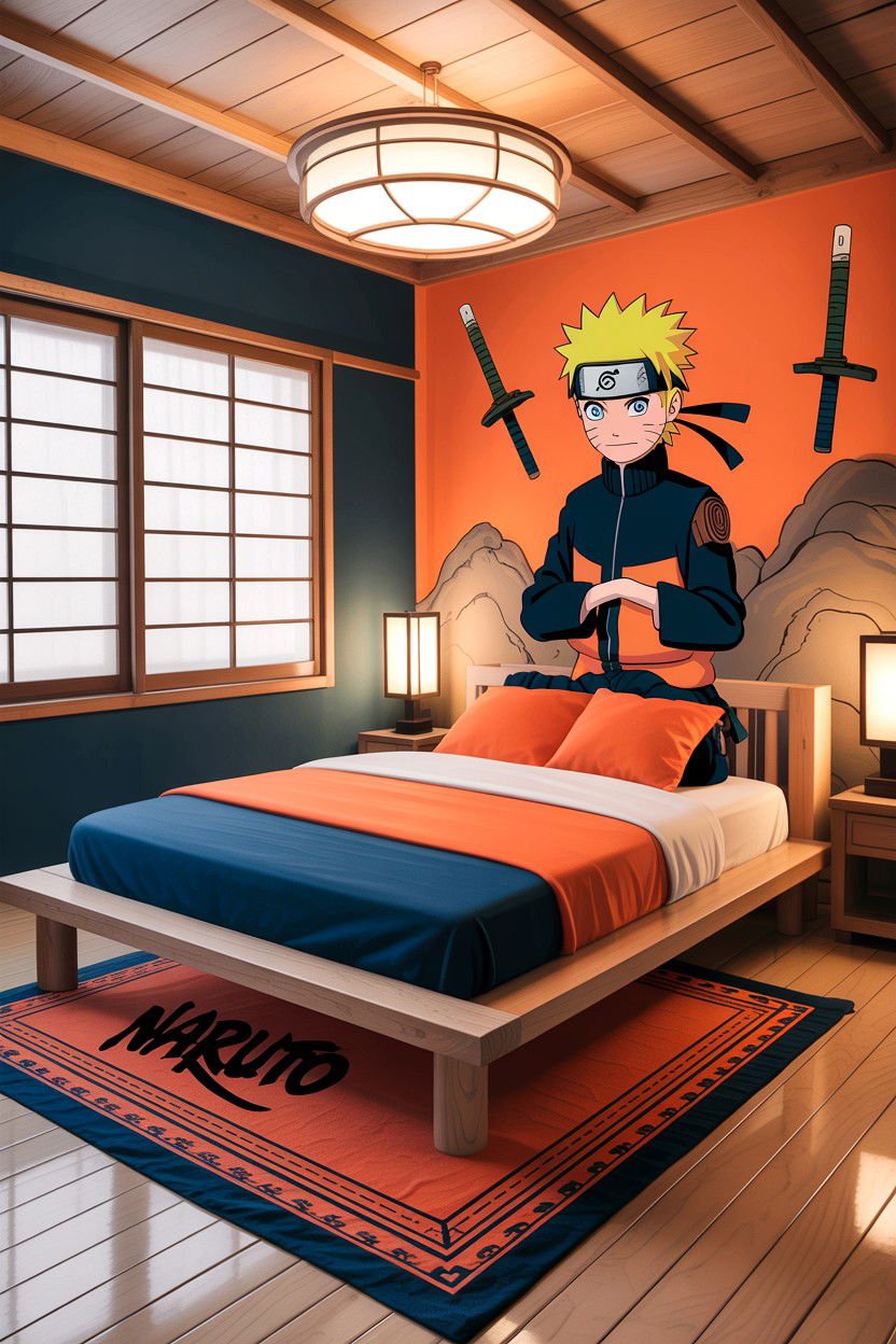 Naruto themed bedroom - 30 anime bedroom ideas