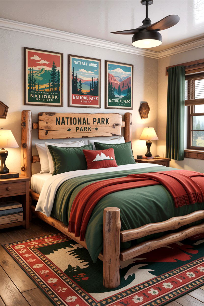 National Park Bedroom - 30 explorer bedroom ideas