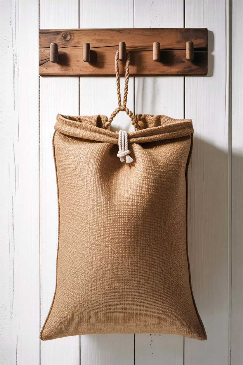 Natural Jute Sack - 30 bedroom laundry baskets