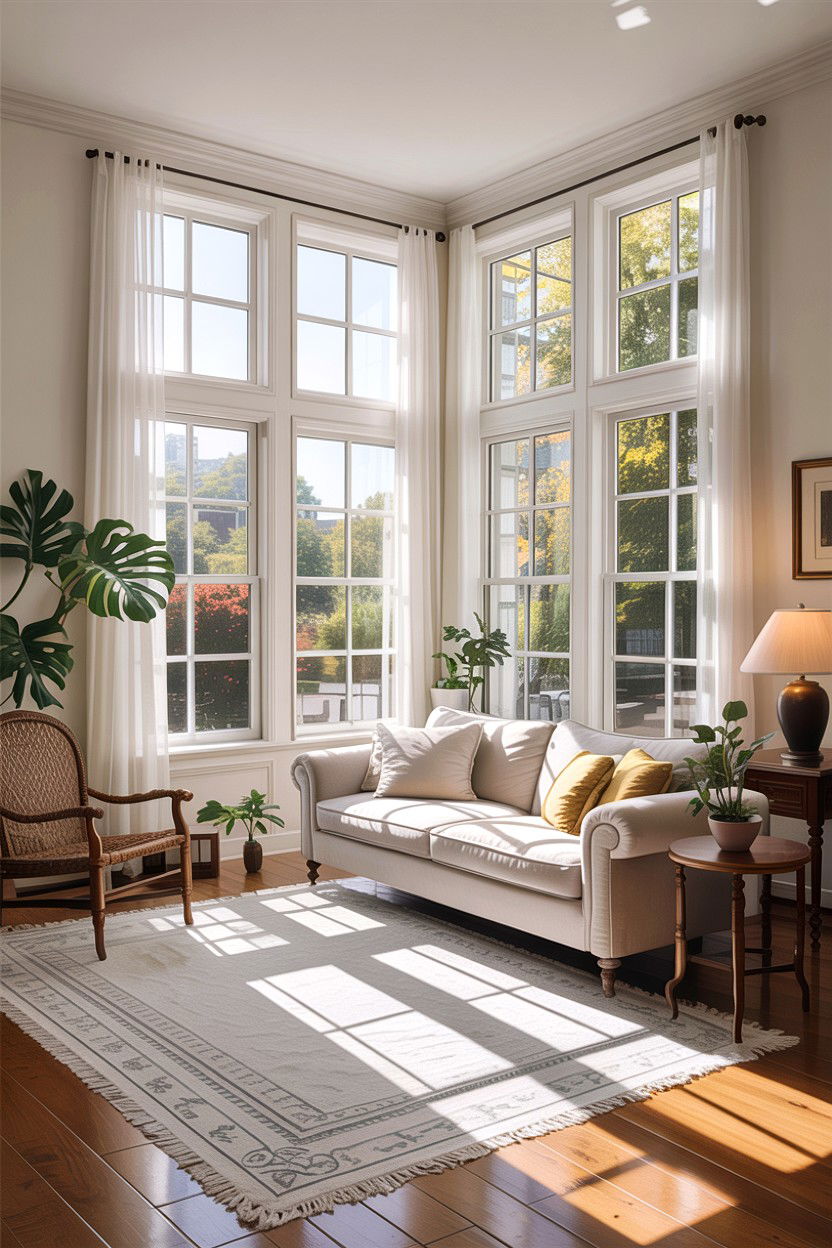 Natural Light Living Room Windows - 30 empty nester living room ideas
