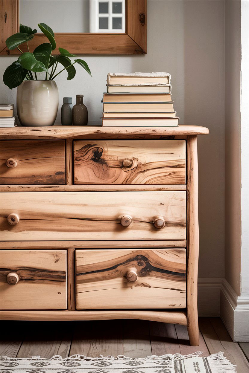 Natural Wood Dresser - 30 bedroom dressers