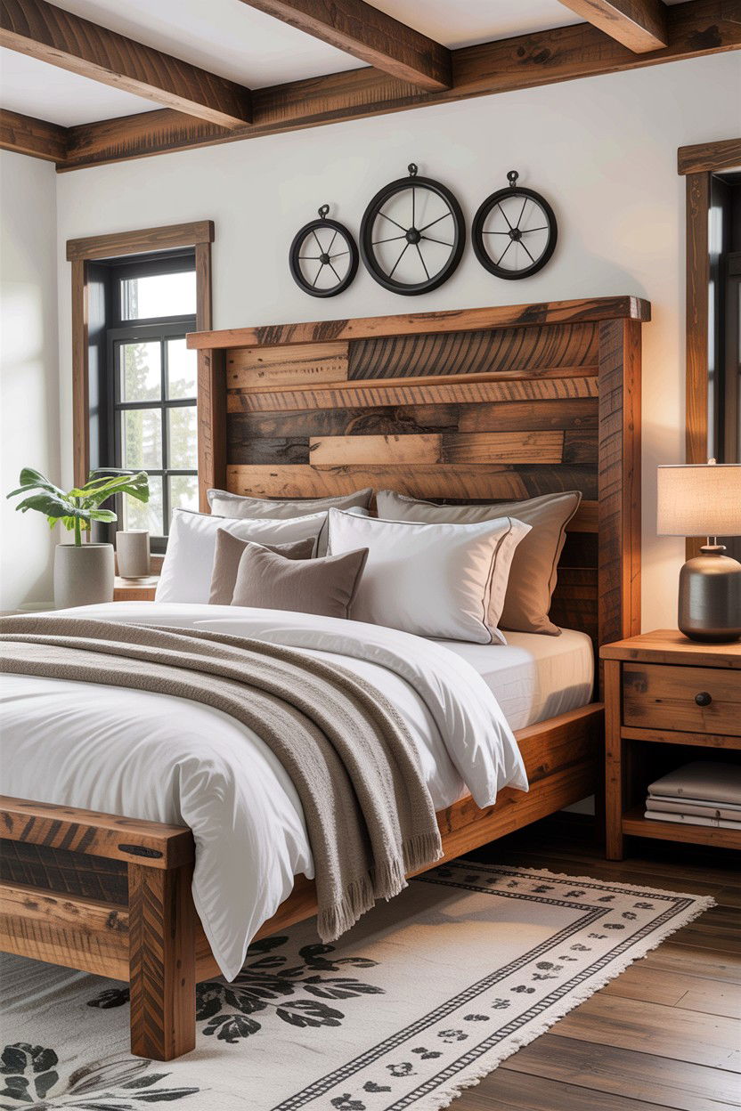 Natural Wood Element - 30 insomnia bedroom ideas