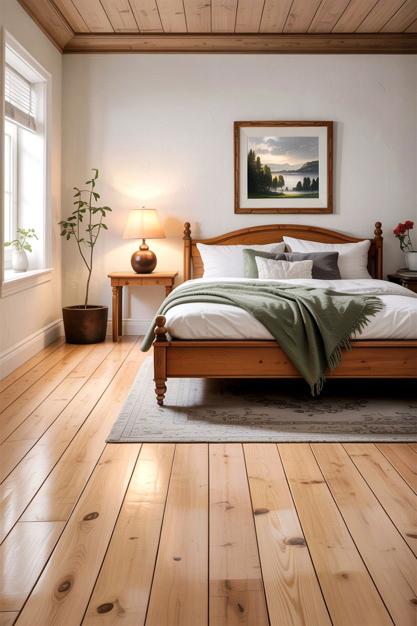 Natural Wood Flooring - 30 Finnish bedroom ideas