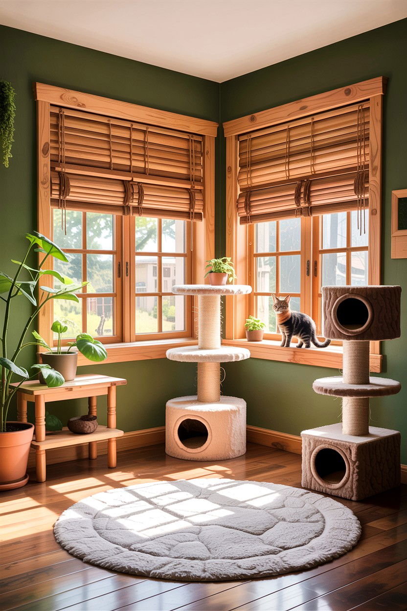 Nature Cat Room - 30 cat bedroom ideas