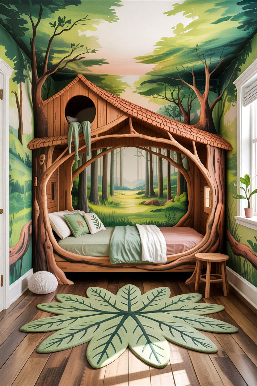 Nature Inspired Bedroom - 30 elementary age bedroom ideas