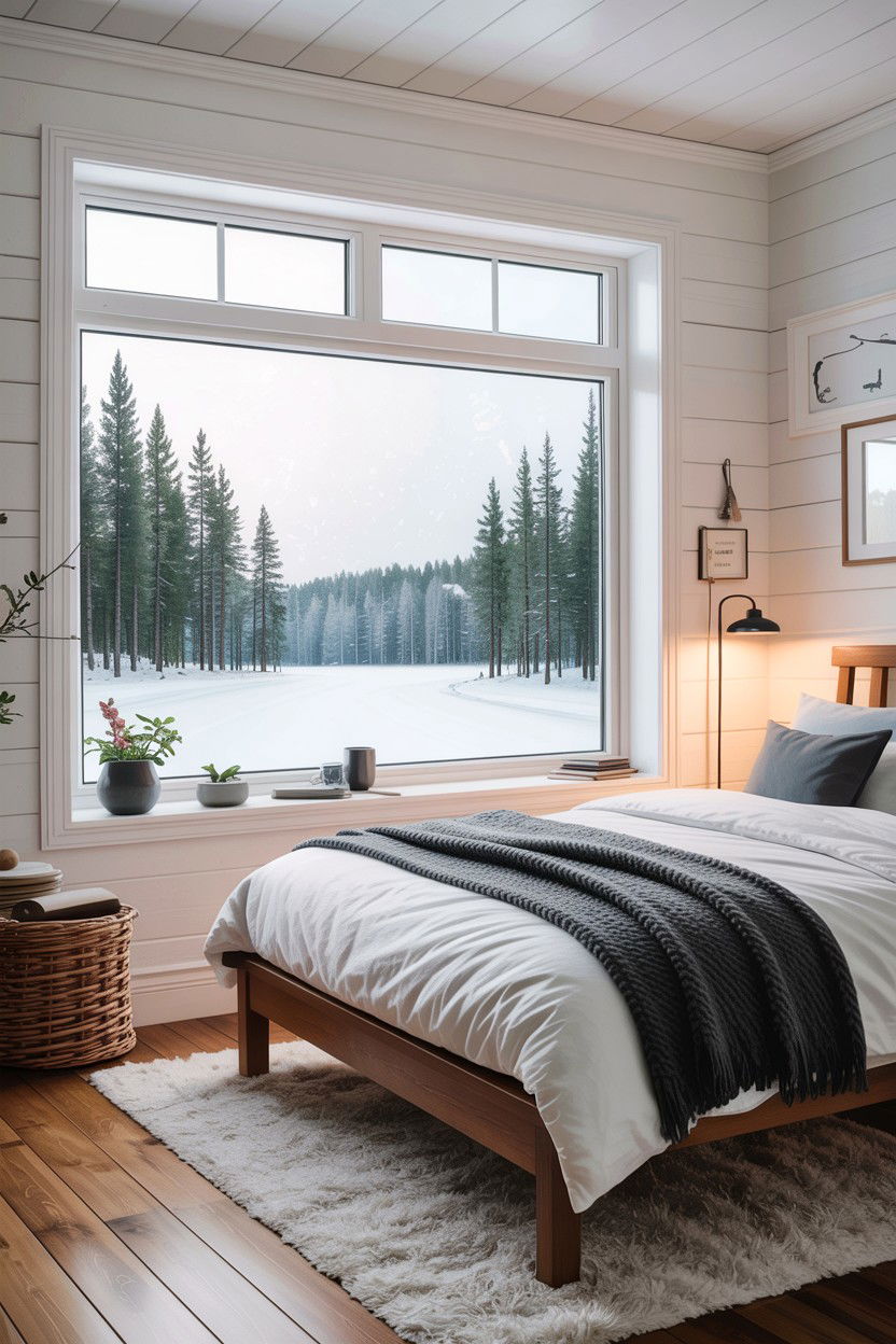 Nature View Window - 30 Finnish bedroom ideas
