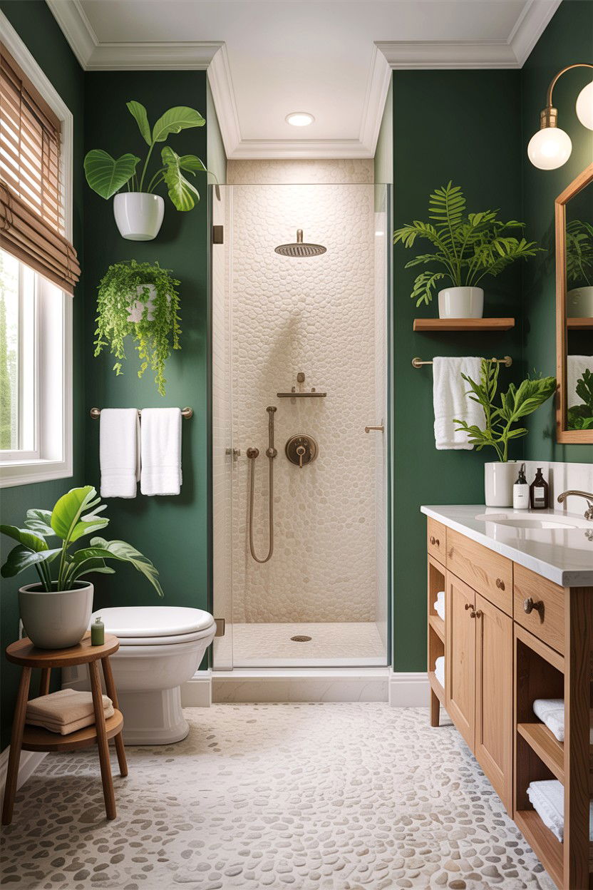 Nature inspired bathroom - 30 children's bathroom ideas