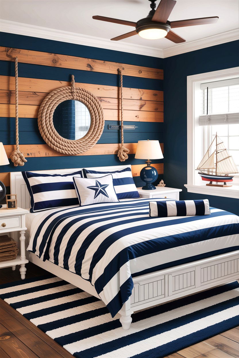 Nautical Theme Bedroom - 30 explorer bedroom ideas