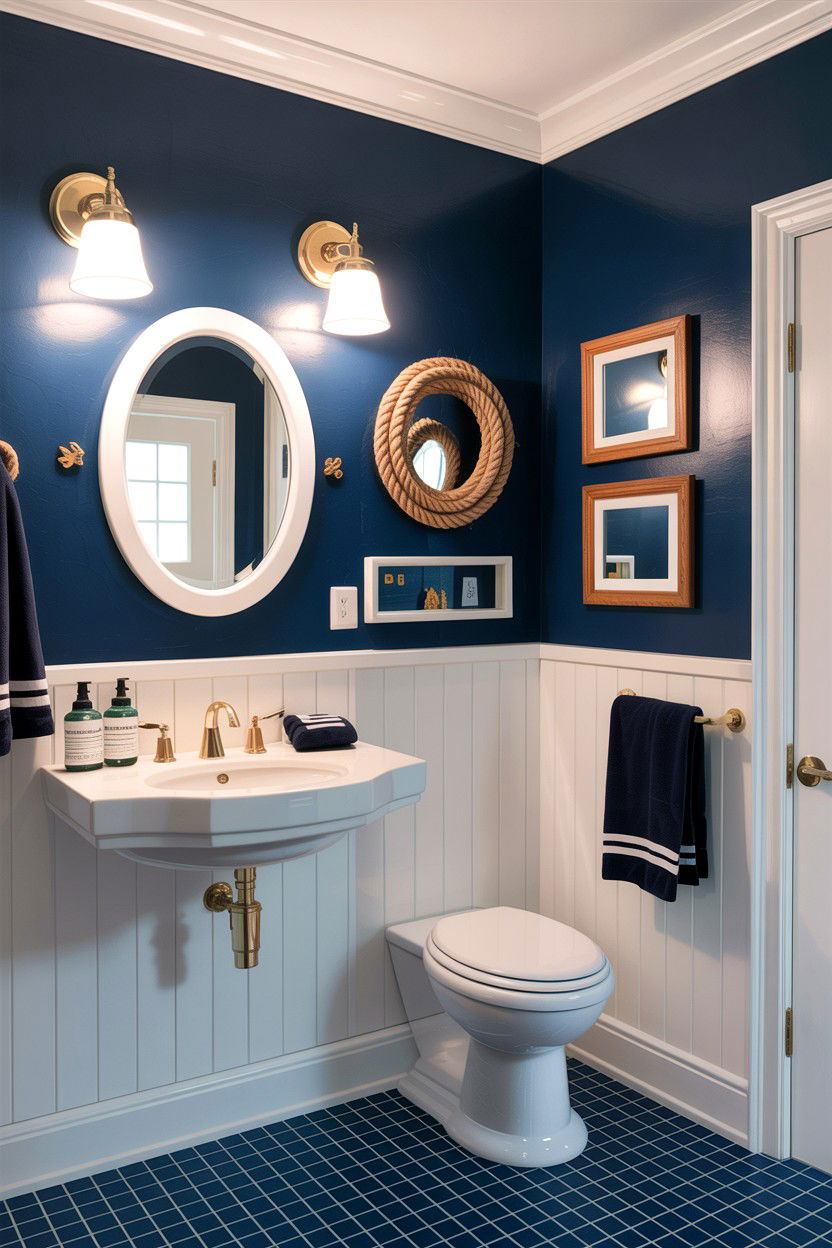 Nautical bathroom - 30 children's bathroom ideas