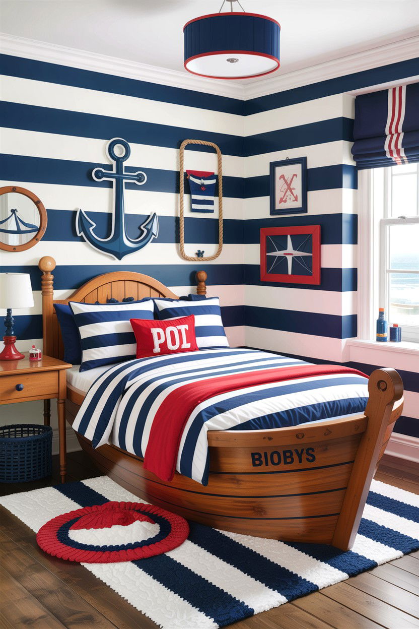 Nautical boys bedroom - 30 kids bedroom ideas