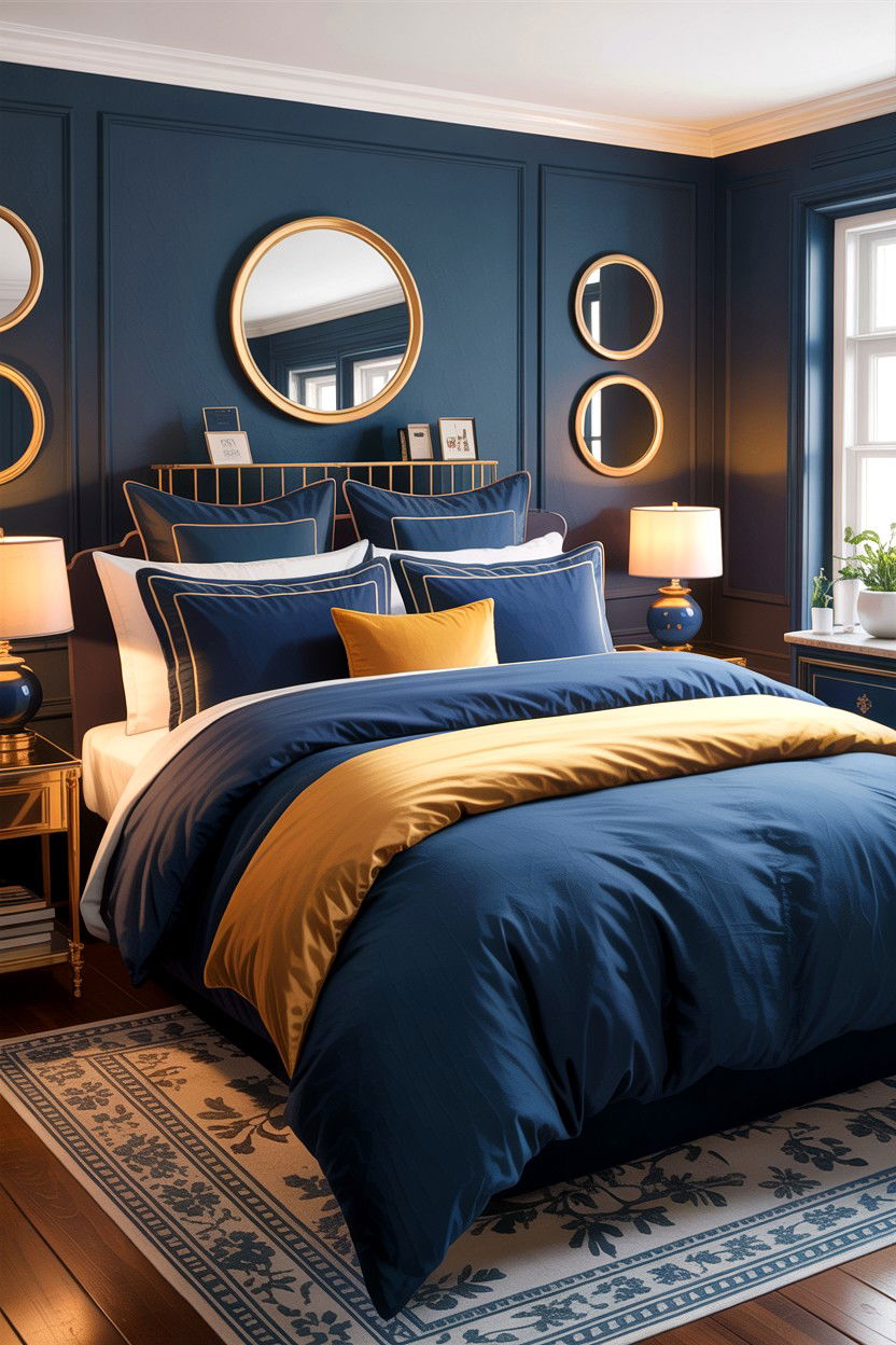 Navy Blue Bedding - 30 bedroom bedding ideas