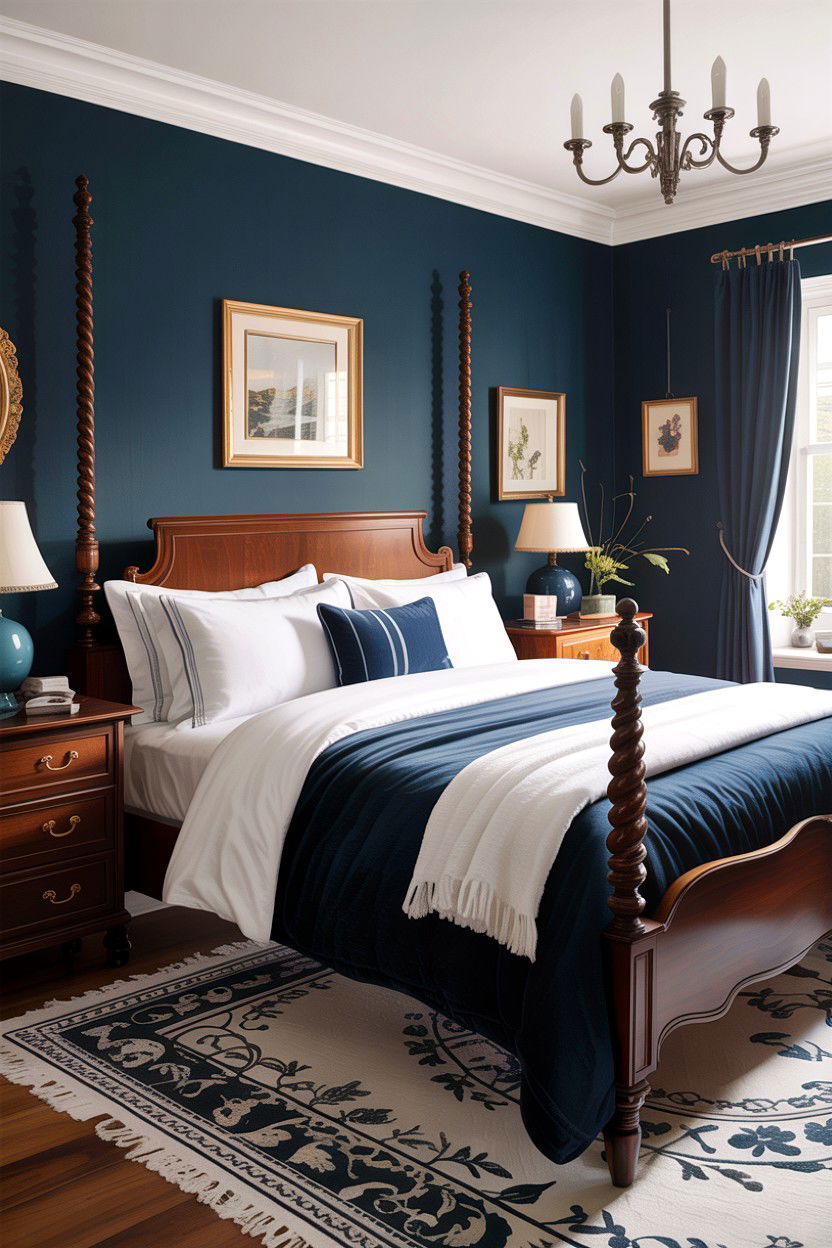 Navy Blue Bedspread - 30 bedroom bedspreads