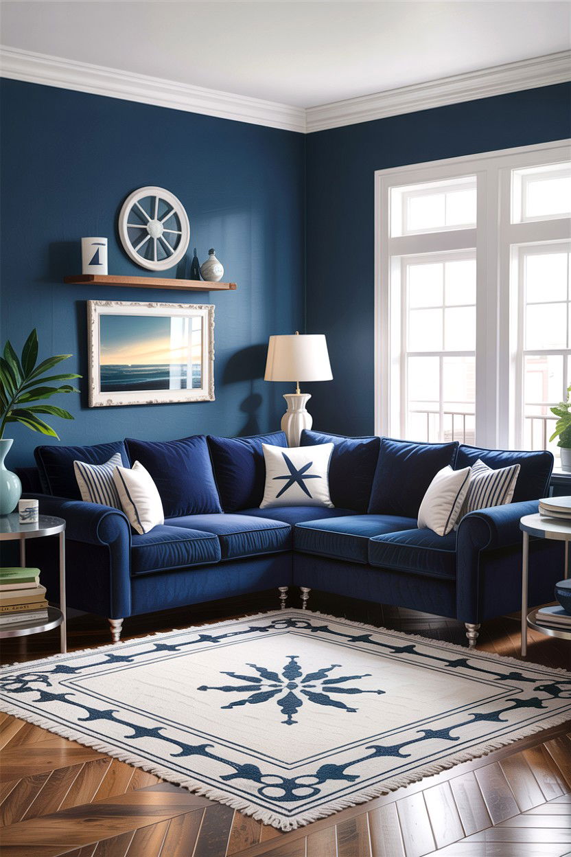 Navy Blue Corner Sofa - 30 living room corner sofa ideas