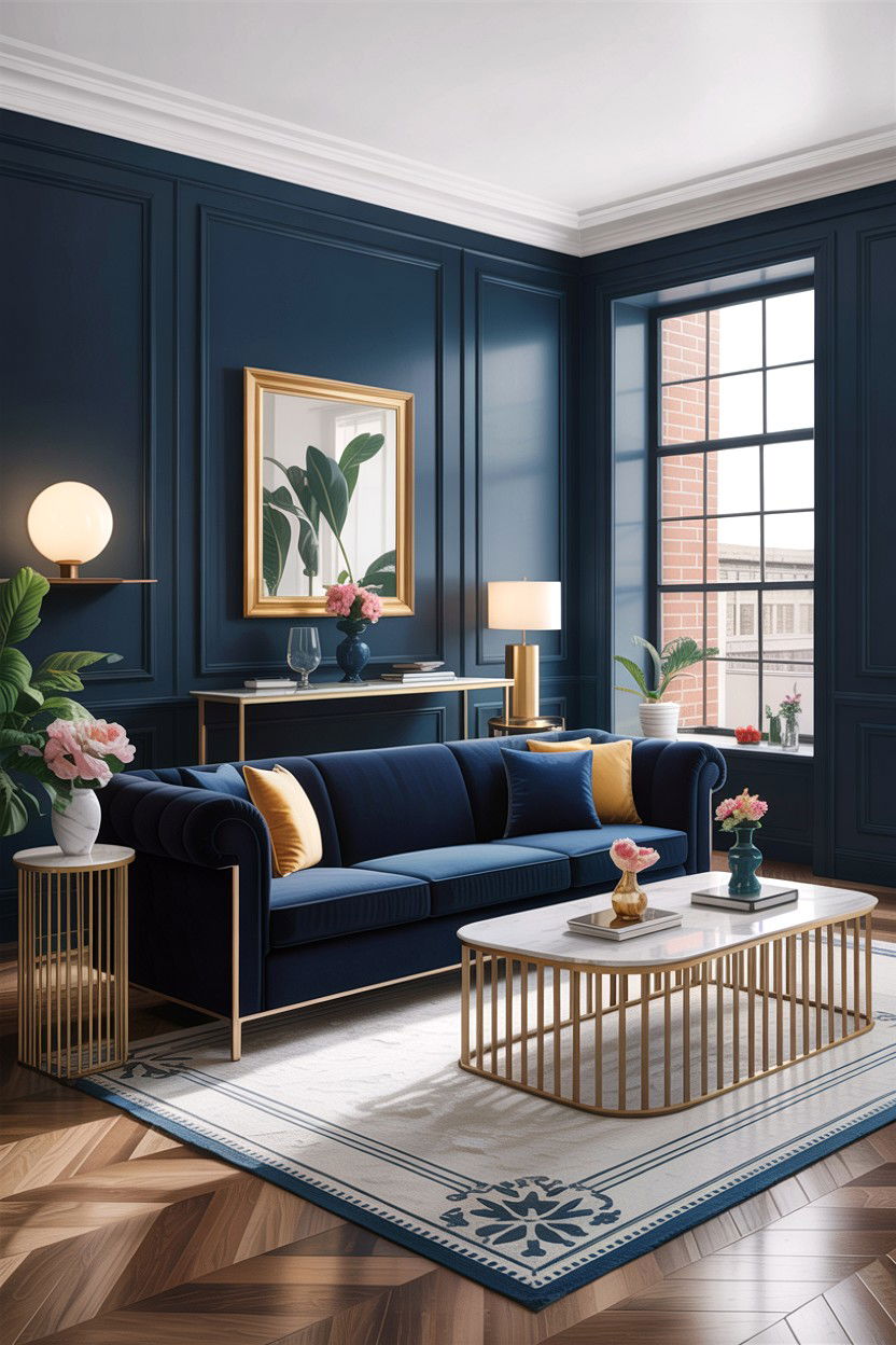 Navy Blue Sofa Set - 30 affordable living room sets