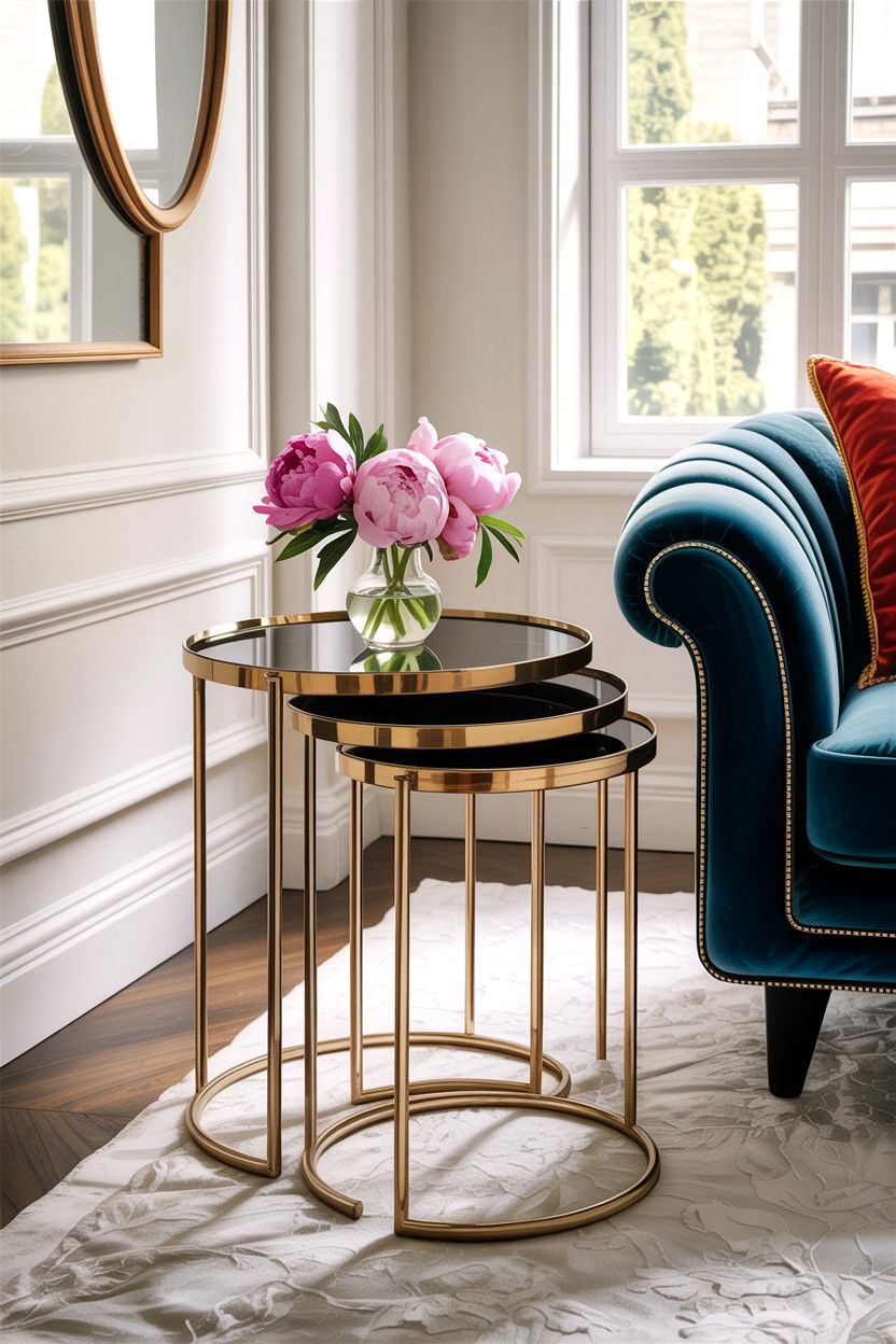 Nesting Side Tables - 30 bedroom stackable furniture ideas