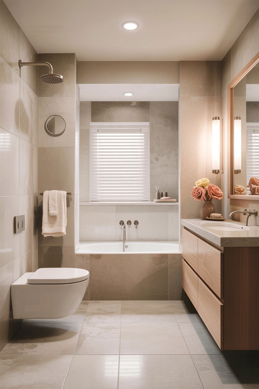 Neutral Bathroom - 30 contemporary bathroom ideas