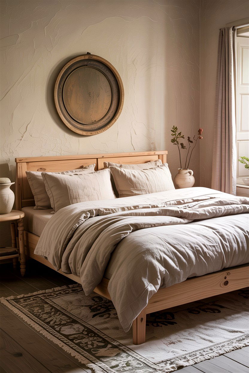 Neutral Beige Linen Bedding - 30 bedroom linen bedding ideas
