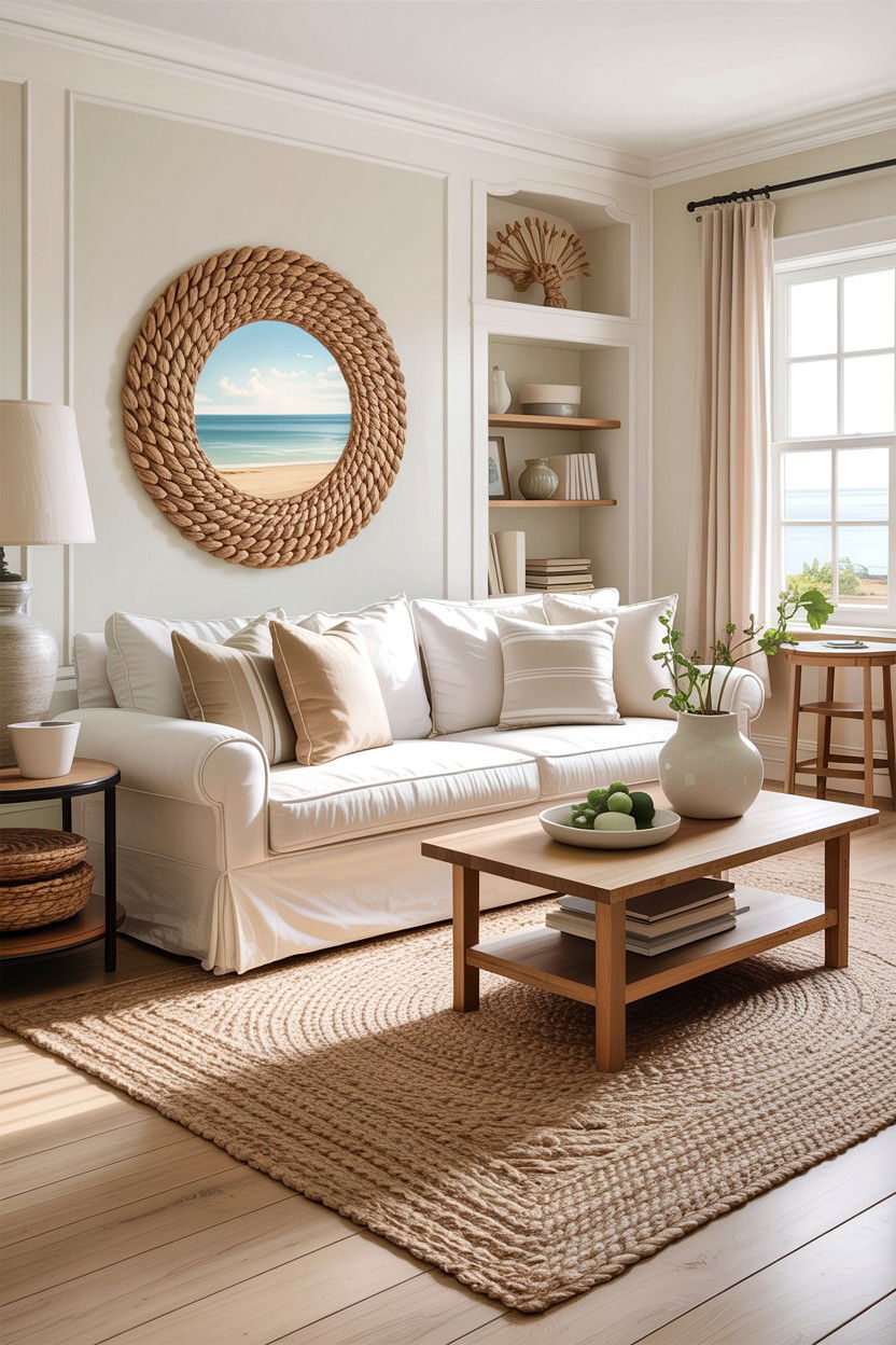 Neutral Coastal Living Room - 30 California casual living room ideas