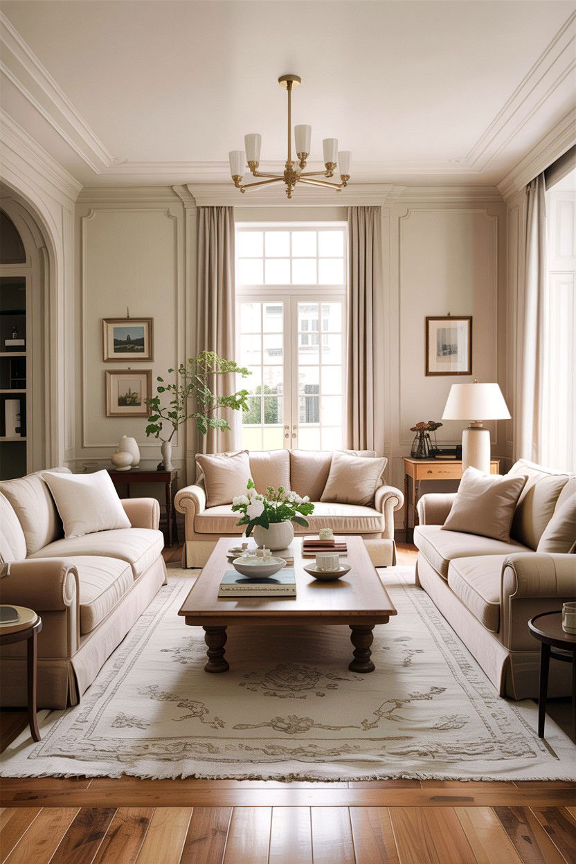 Neutral Formal Living Room - 30 formal living room ideas