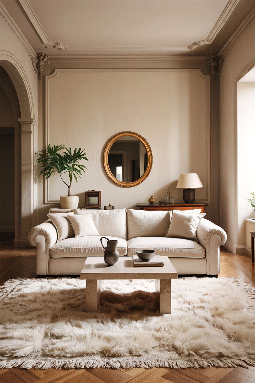 Neutral Italian living room - 30 Italian living room ideas