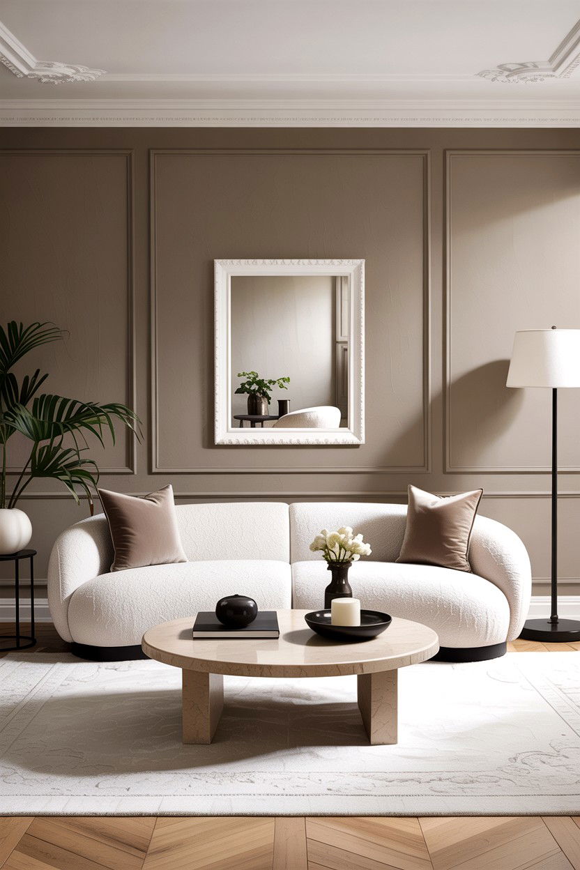 Neutral Parisian aesthetic - 30 living room Parisian furniture ideas