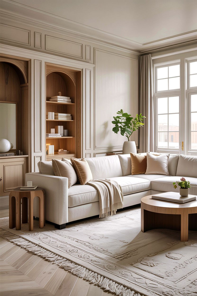 Neutral Tone Luxury Living Room - 30 high end living room ideas