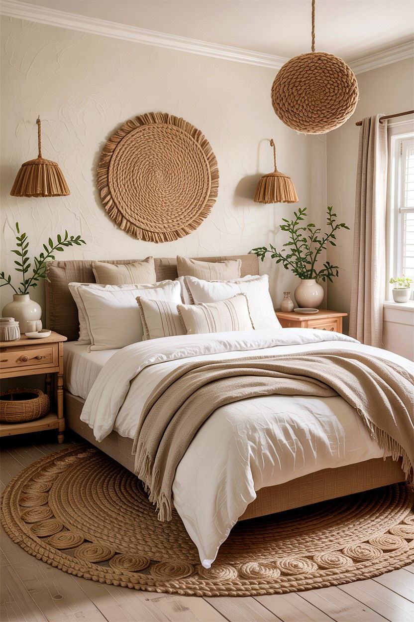 Neutral boho bedroom - 30 bohemian bedroom ideas