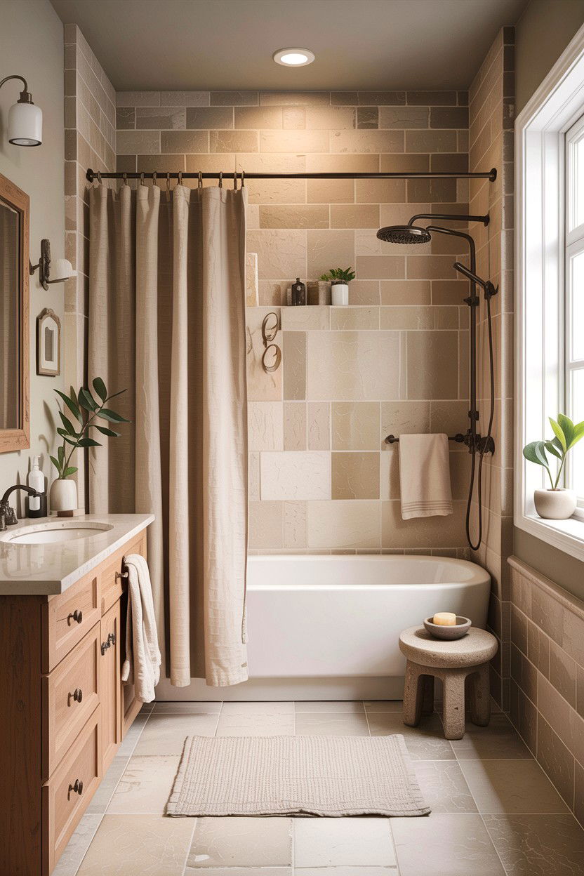 Neutral color bathroom - 30 apartment bathroom ideas