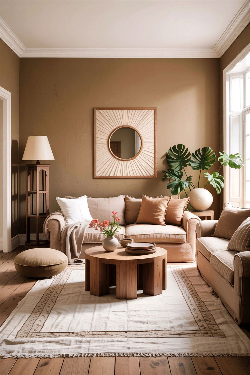 Neutral earth tone living - 30 Finnish living room ideas