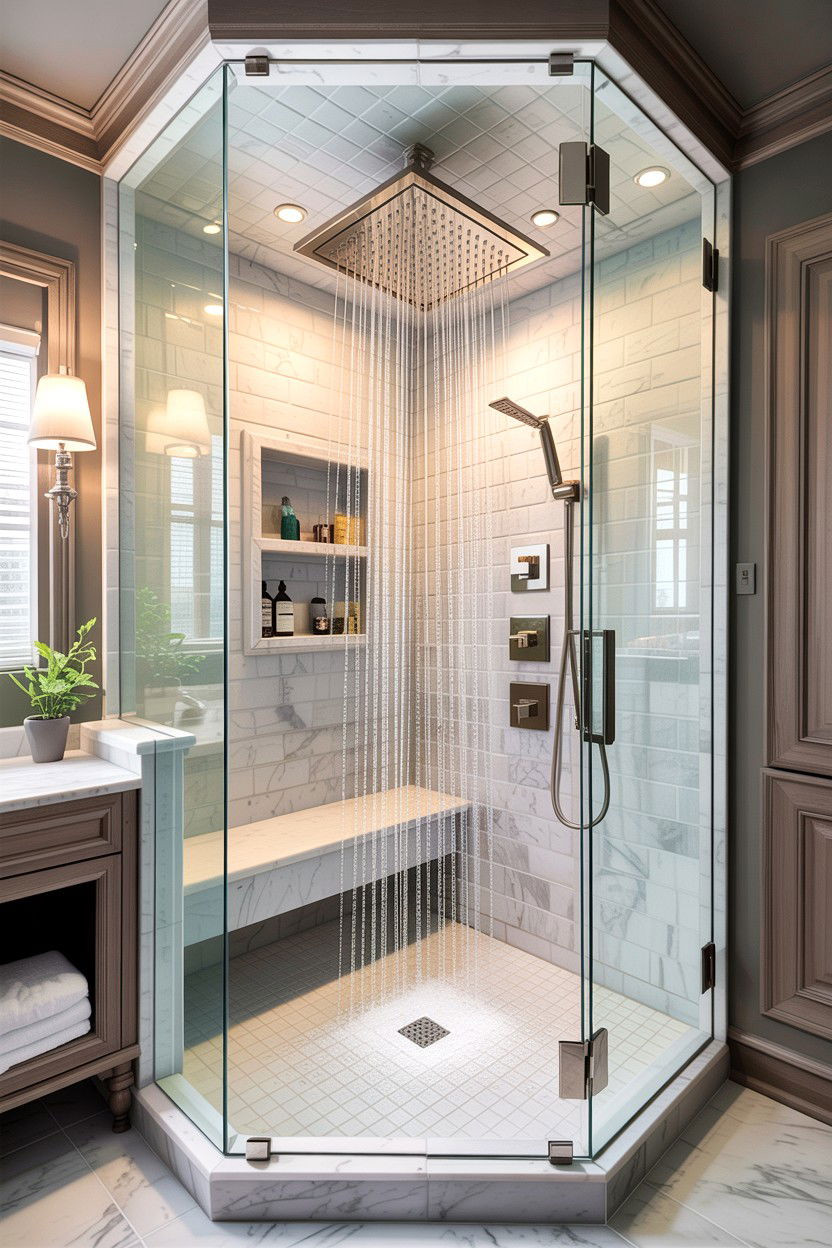 New shower head installation - 30 easy bathroom updates