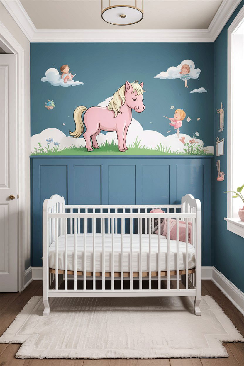 Nursery Divider Wall Partition - 30 bedroom pony wall ideas