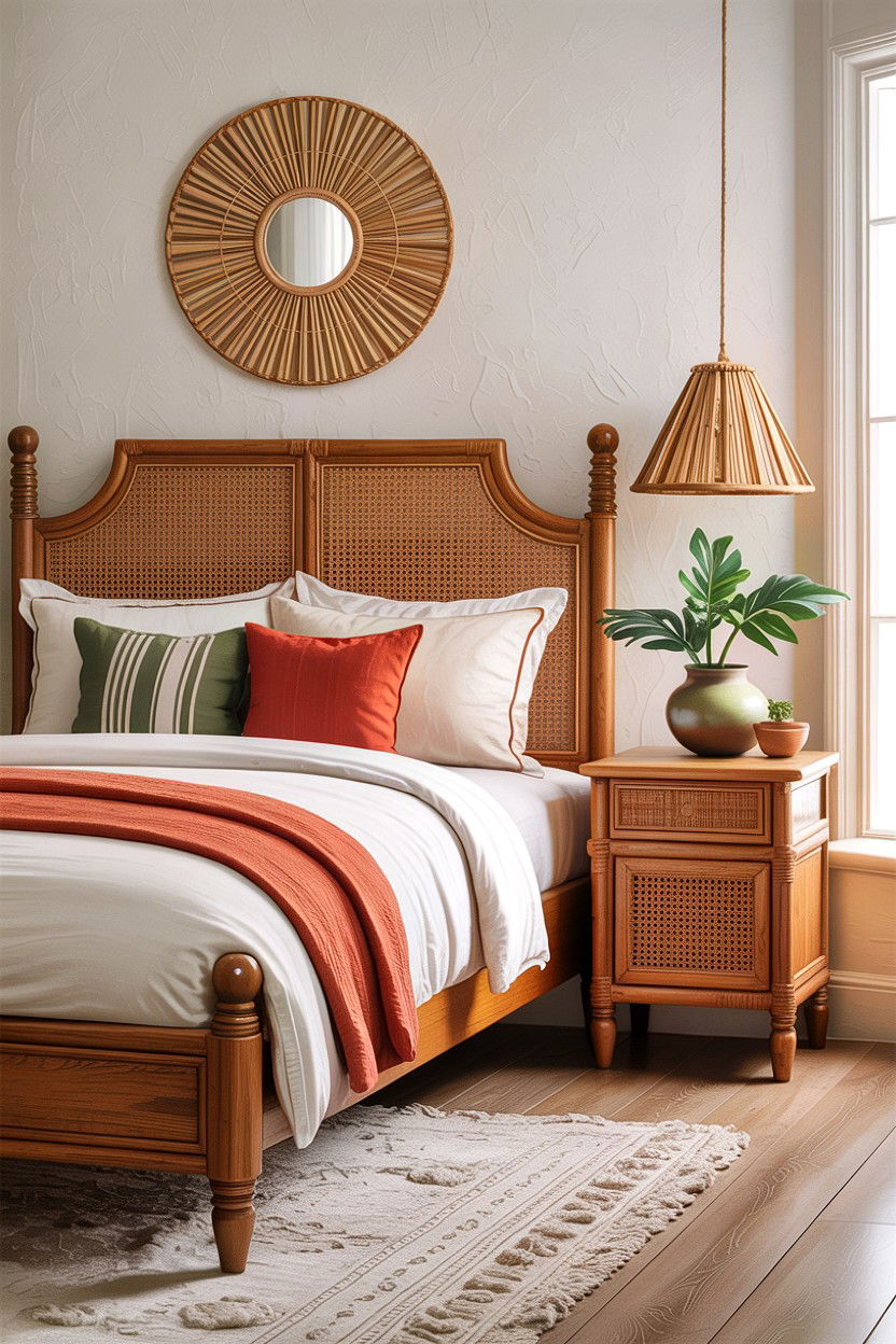 Oak Rattan Bedroom Style - 30 bedroom oak furniture ideas