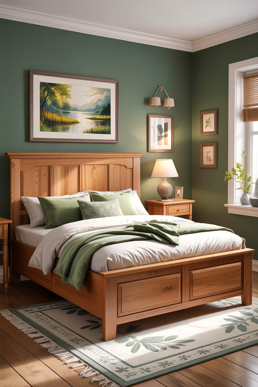Oak finish ottoman bed - 30 bedroom ottoman bed ideas