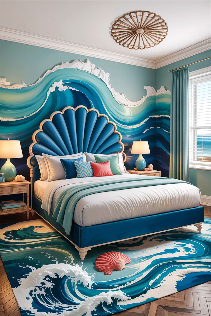 Ocean Bedroom - 30 animal themed bedroom ideas
