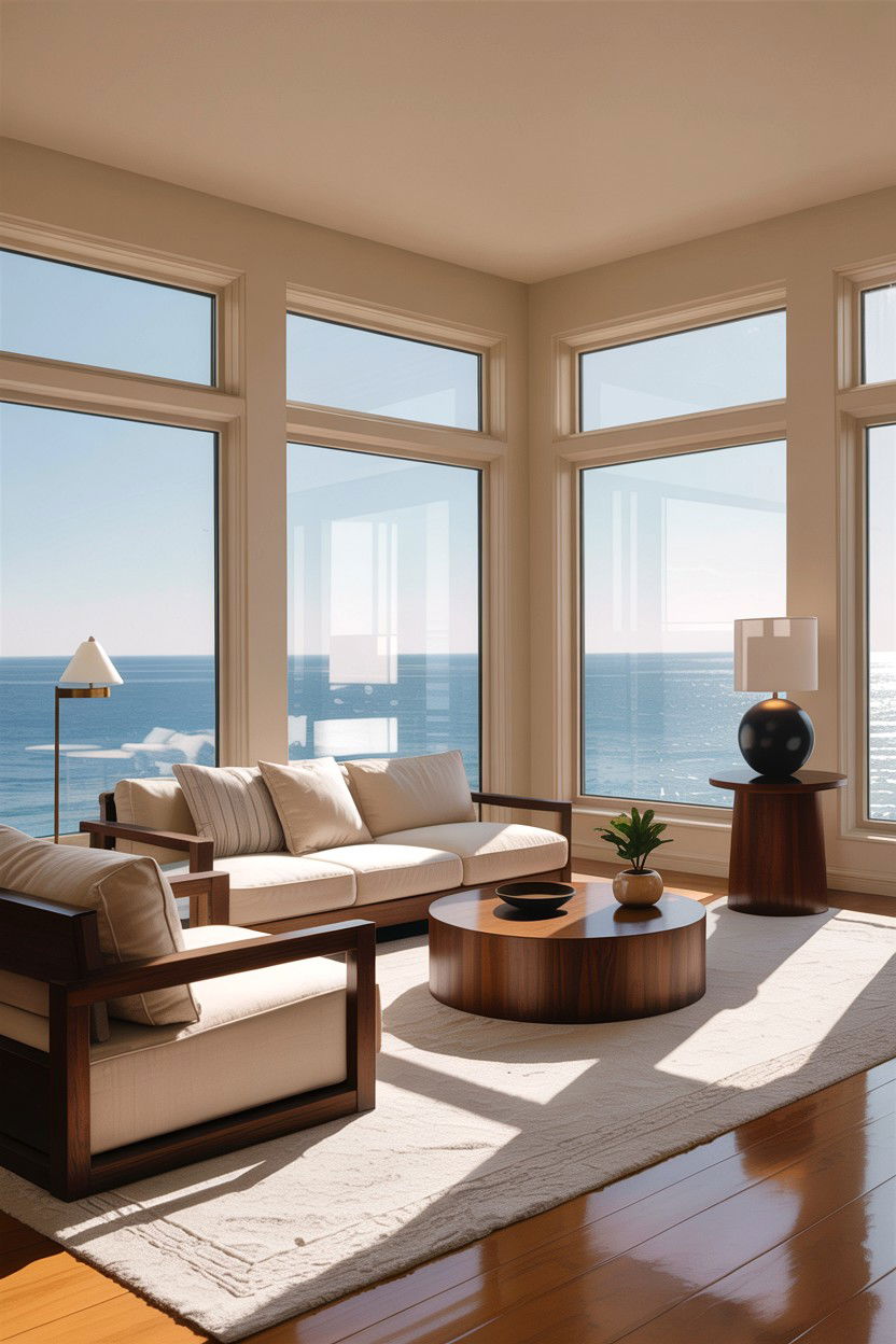 Ocean View Living Room - 30 beach house living room ideas