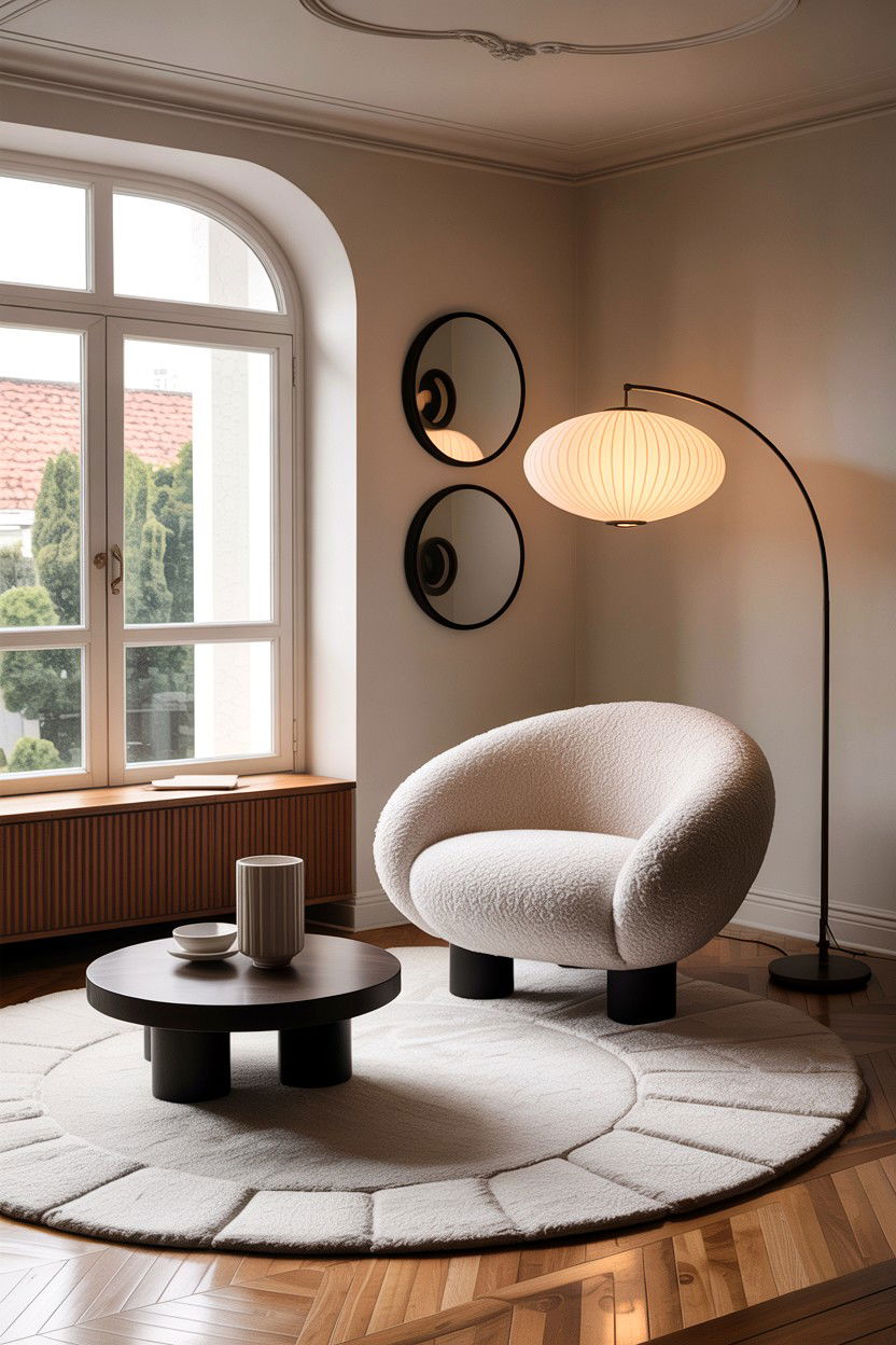 Oculus Chair Rounded Modernism - 30 living room Wegner chair ideas