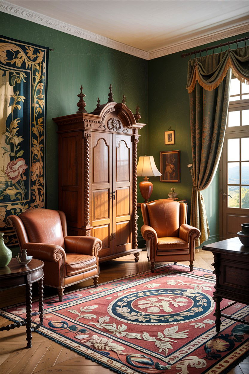 Old World European Living Room - 30 living room Tuscan furniture ideas