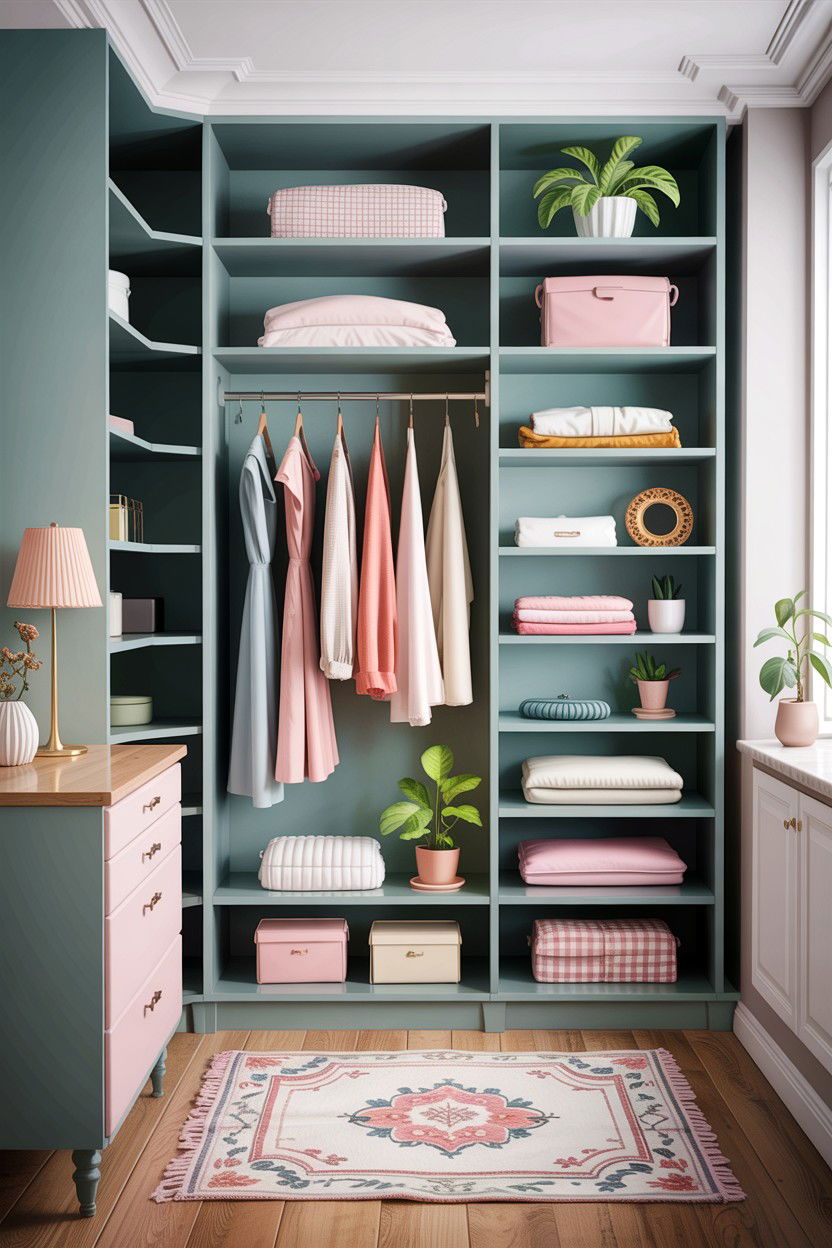 Open Closet Shelving - 30 bedroom closet shelving ideas